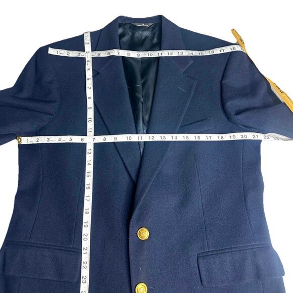 Polo University Club By Ralph Lauren Men’s Virgin Wool Blazer Size 42 Navy Blue - Picture 8 of 15